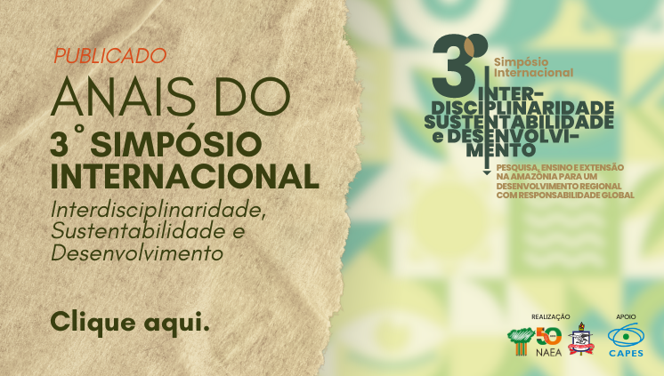 ANAIS - 3º Simpósio Internacional Interdisciplinaridade, Sustentabilidade e Desenvolvimento